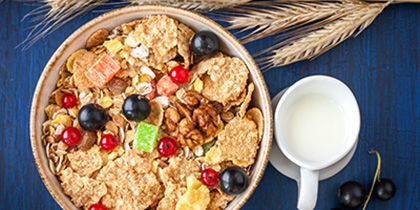 Bowl of cereal containing Magnesium Chloride